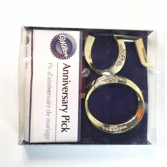 50th Anniversary Celebration Package Picture Frame Cake Topper Serving - Picture 6 of 10